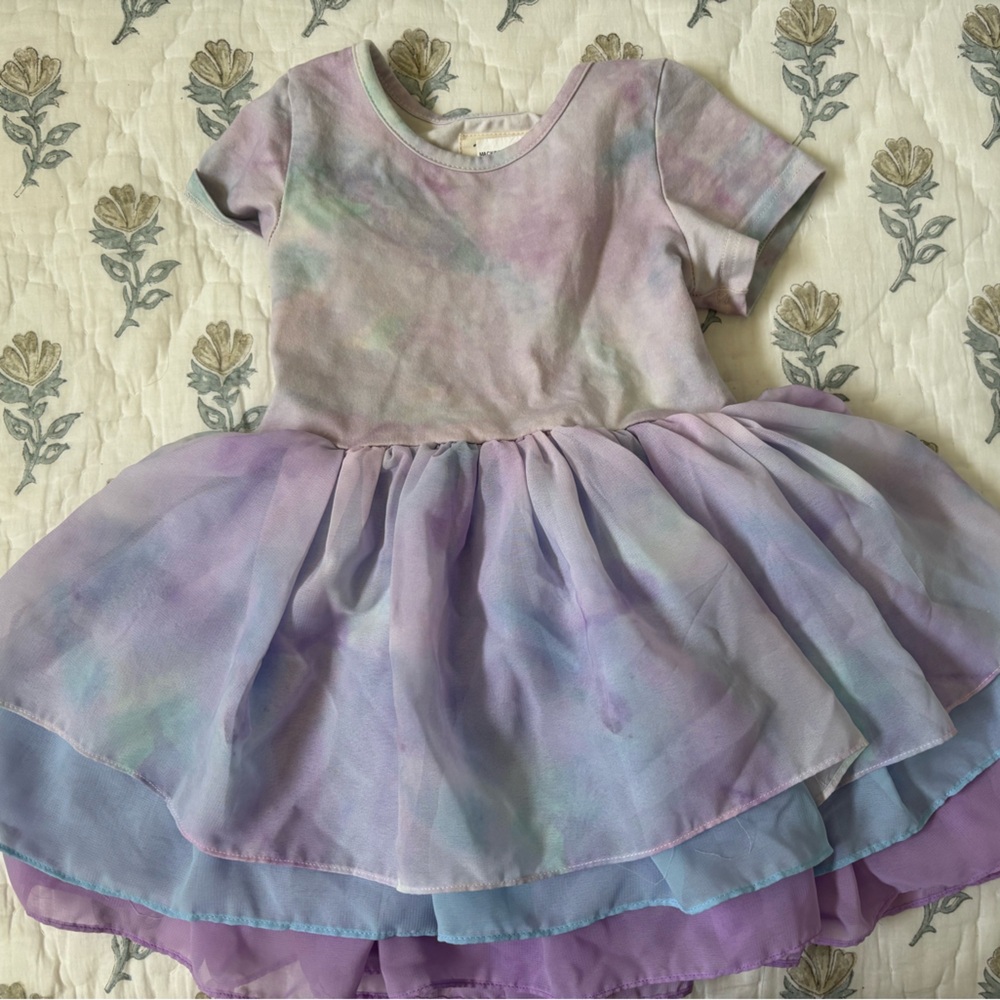 Pastel Tie-Dye Kids Dress
